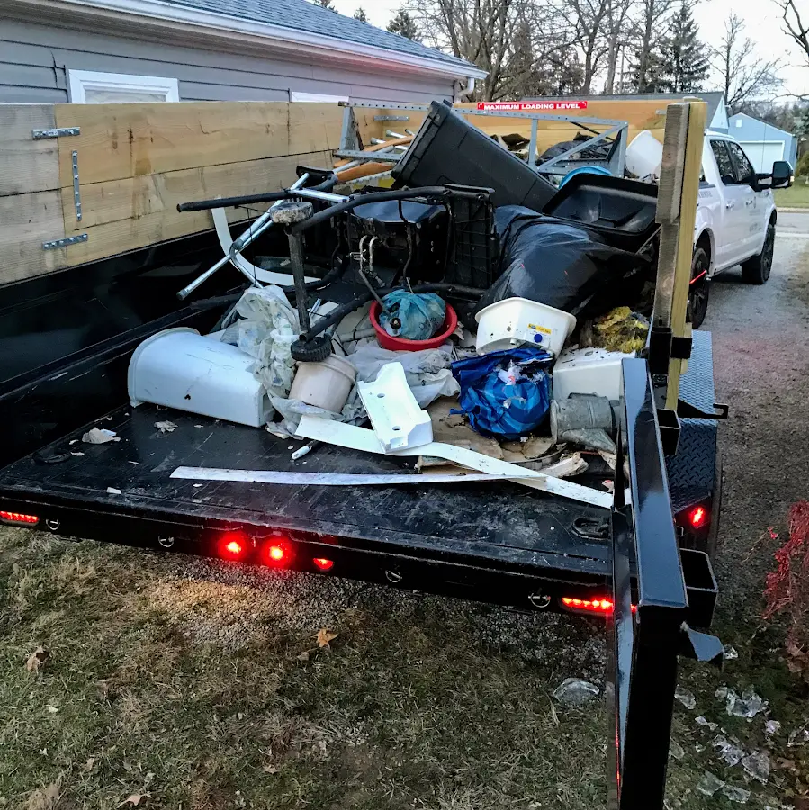 Roll-off dumpster delivered to a residential driveway in Black Diamond