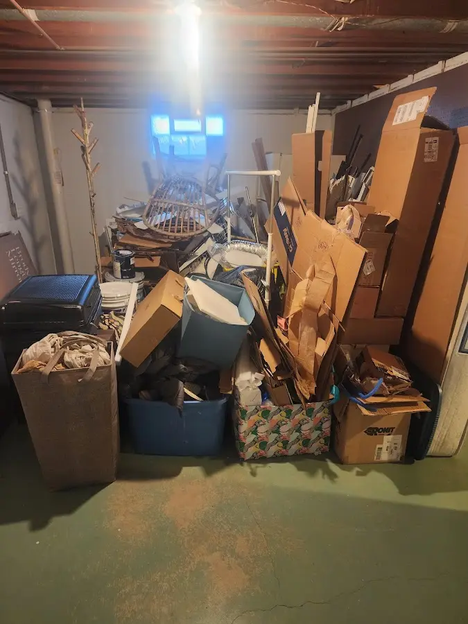 Roll-off dumpster container at job site for Roll Off Dumpster Rental in Black Diamond